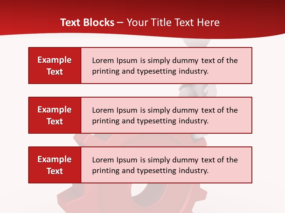Spin Red Work PowerPoint Template