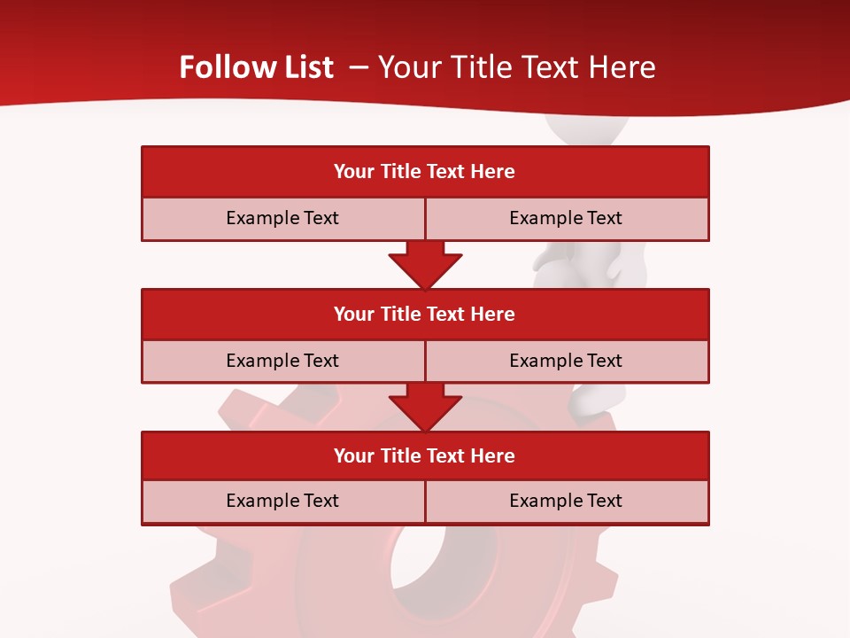 Spin Red Work PowerPoint Template
