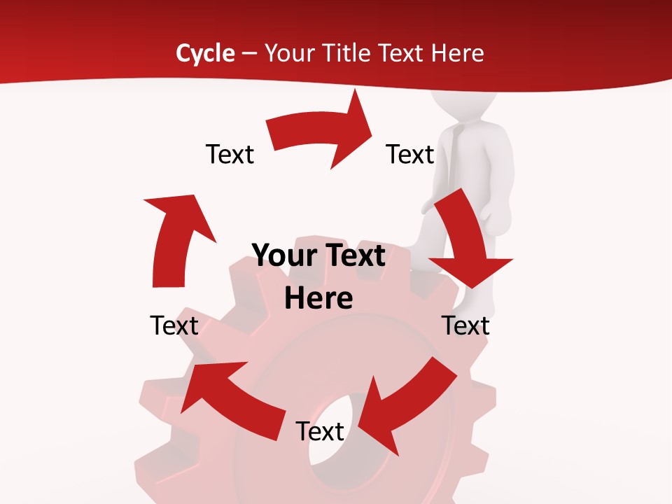 Spin Red Work PowerPoint Template