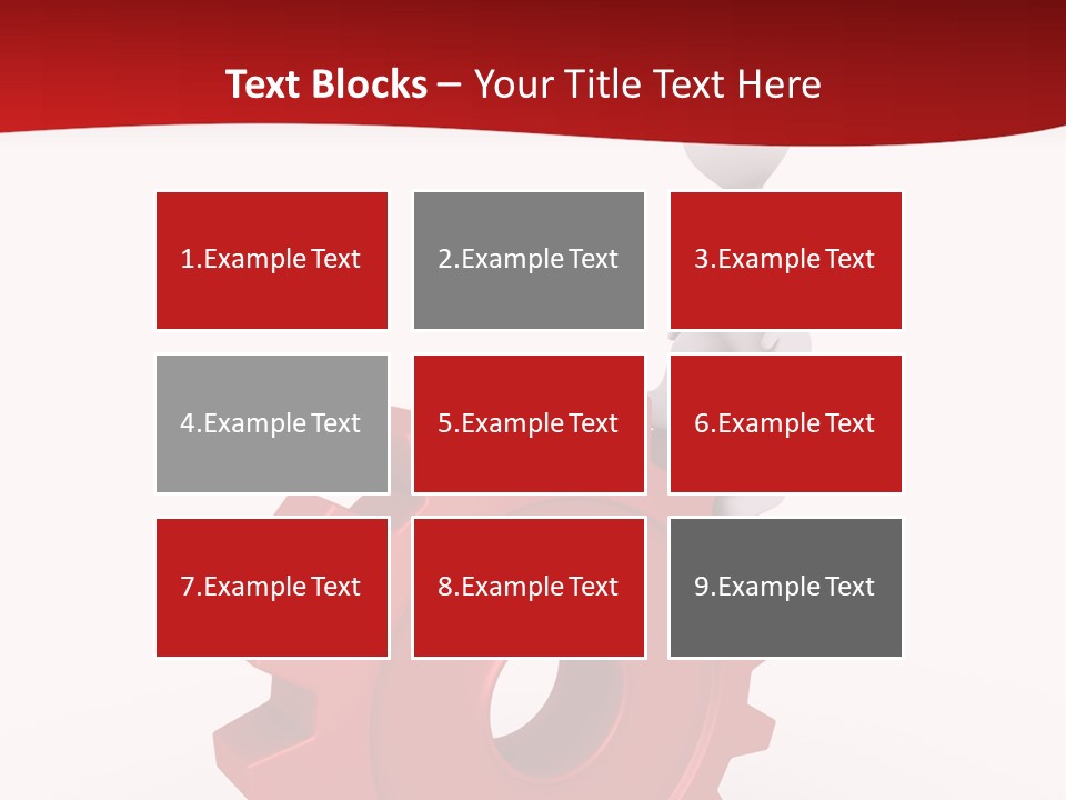 Spin Red Work PowerPoint Template