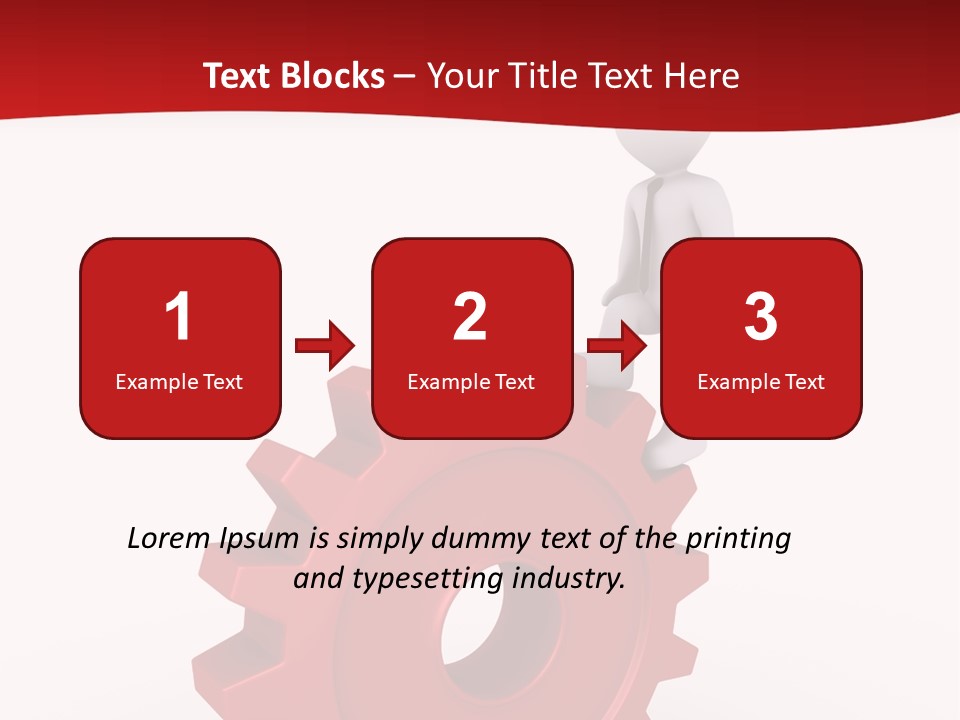 Spin Red Work PowerPoint Template
