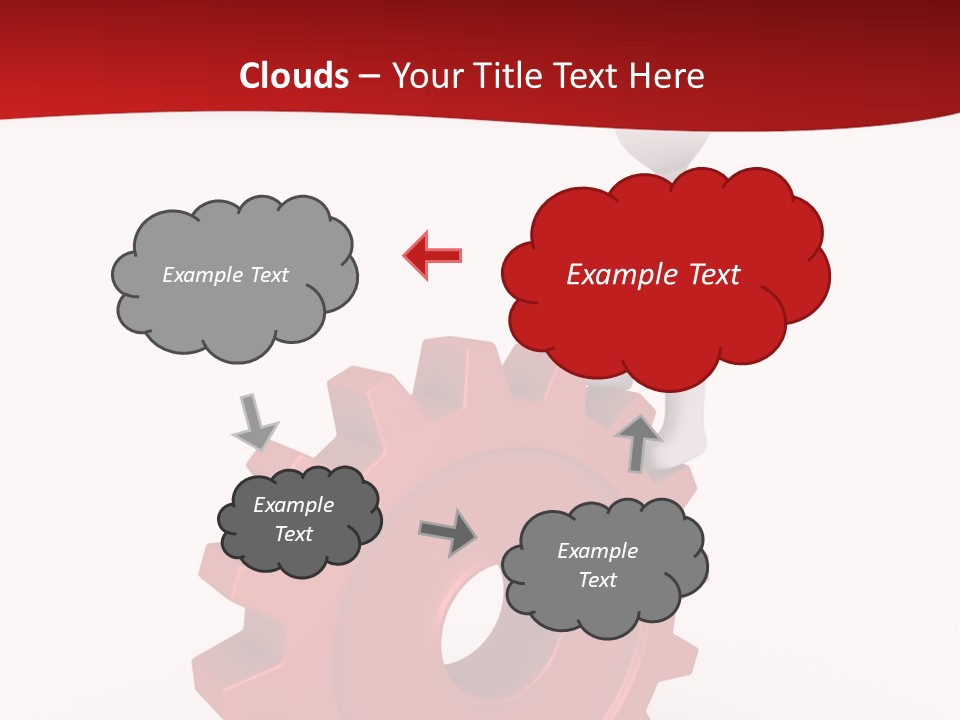 Spin Red Work PowerPoint Template