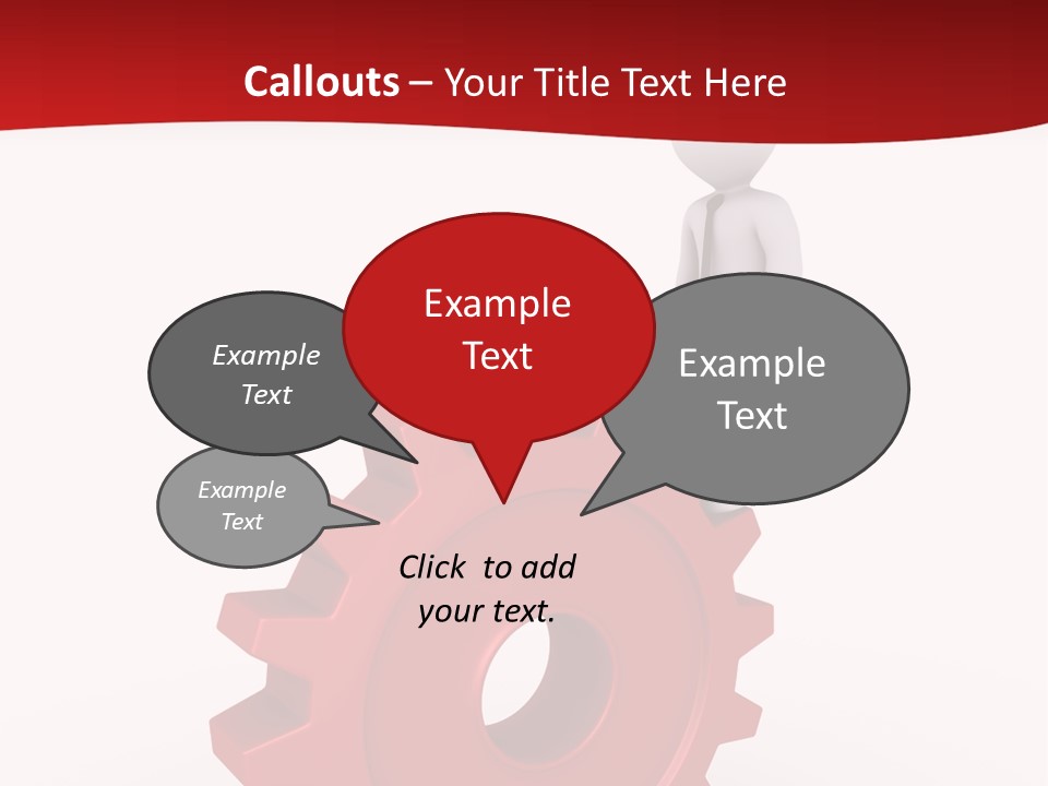 Spin Red Work PowerPoint Template
