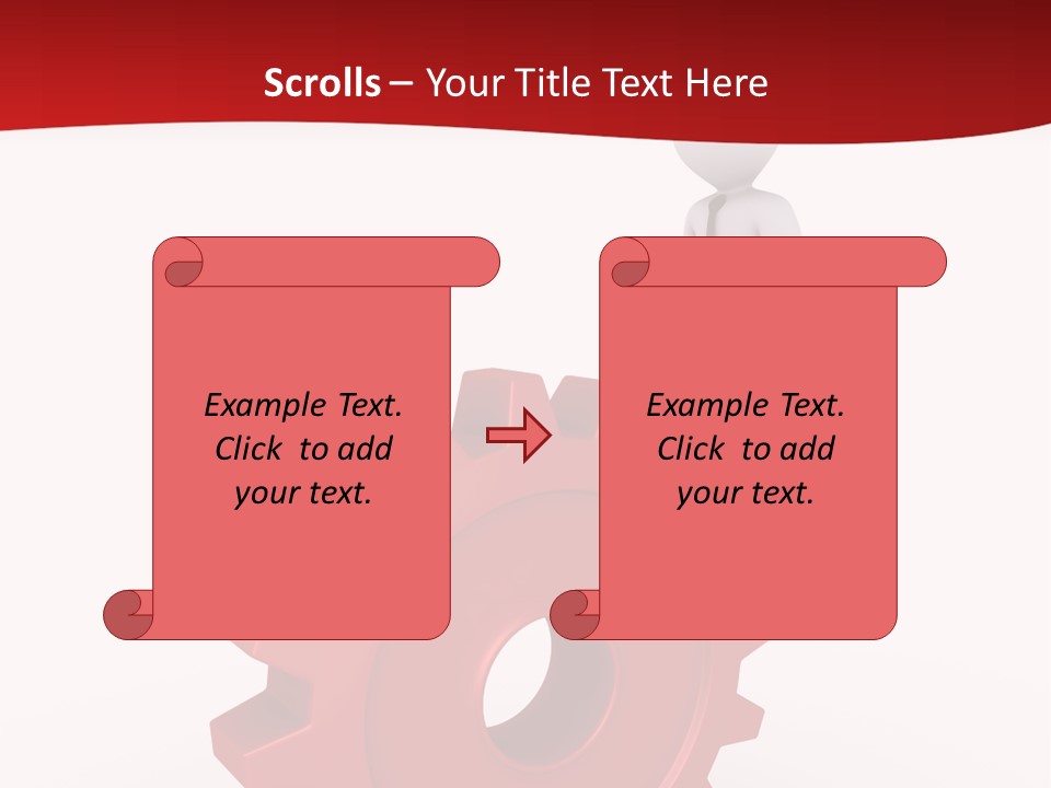 Spin Red Work PowerPoint Template
