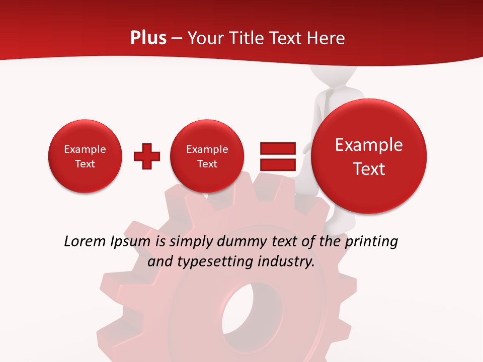Spin Red Work PowerPoint Template