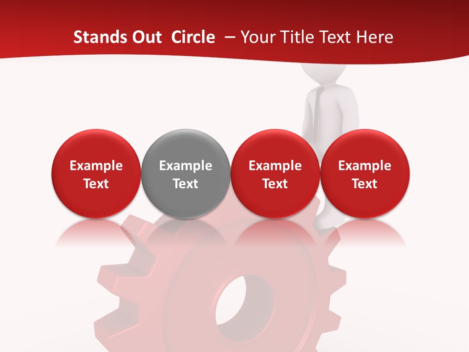 Spin Red Work PowerPoint Template