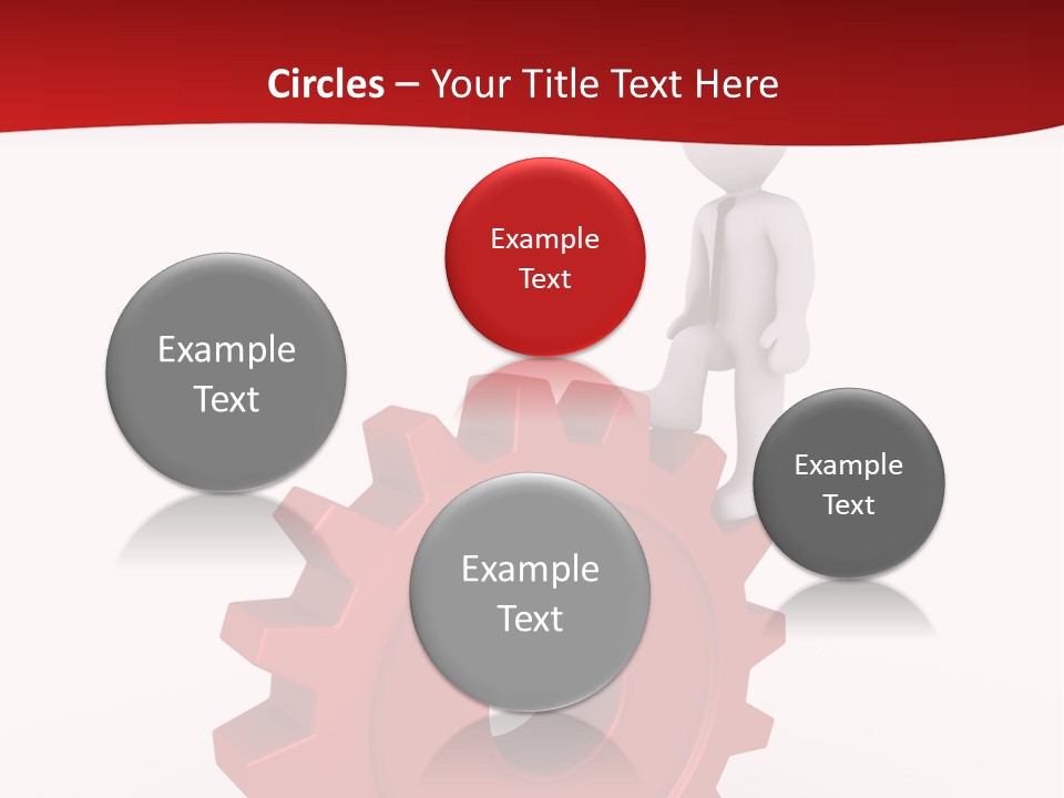 Spin Red Work PowerPoint Template