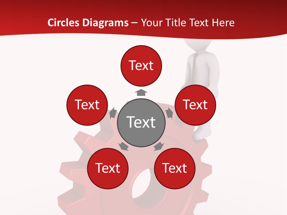 Spin Red Work PowerPoint Template