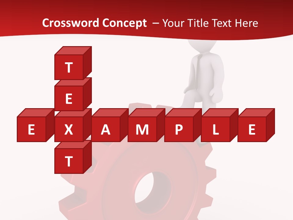 Spin Red Work PowerPoint Template