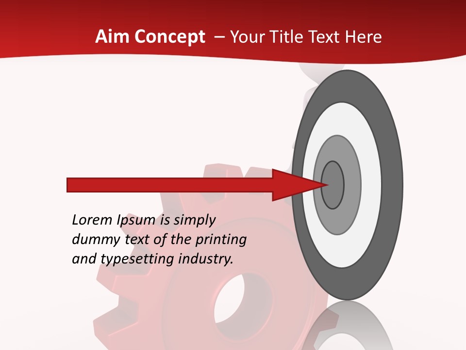 Spin Red Work PowerPoint Template
