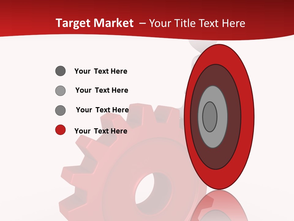 Spin Red Work PowerPoint Template