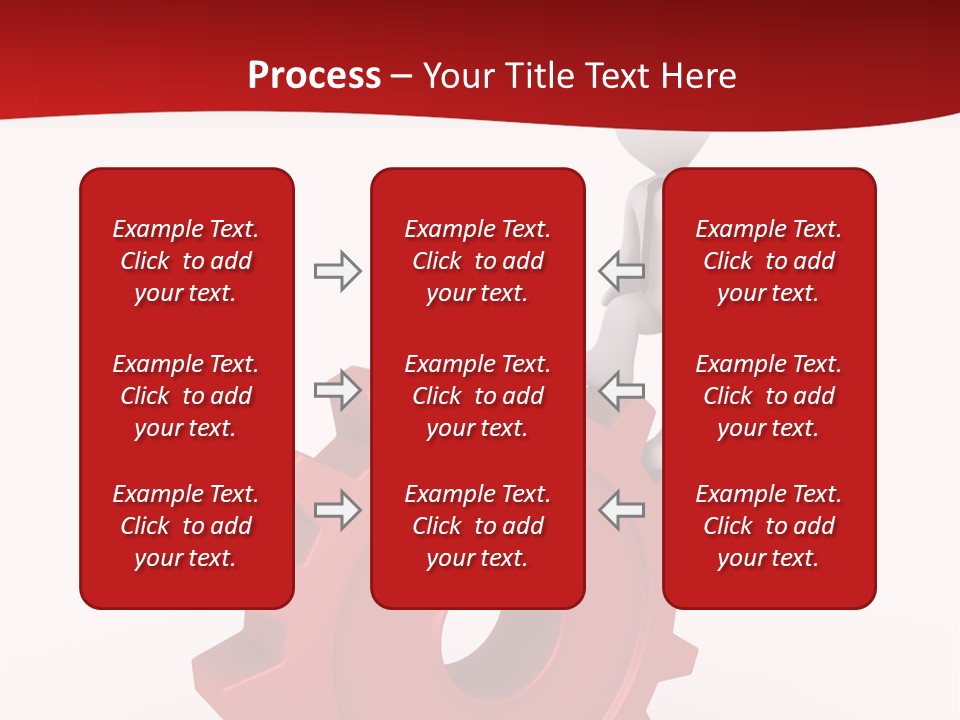 Spin Red Work PowerPoint Template