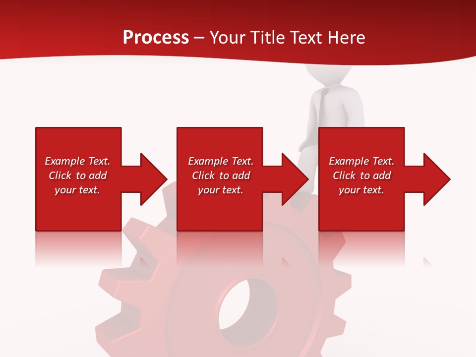 Spin Red Work PowerPoint Template