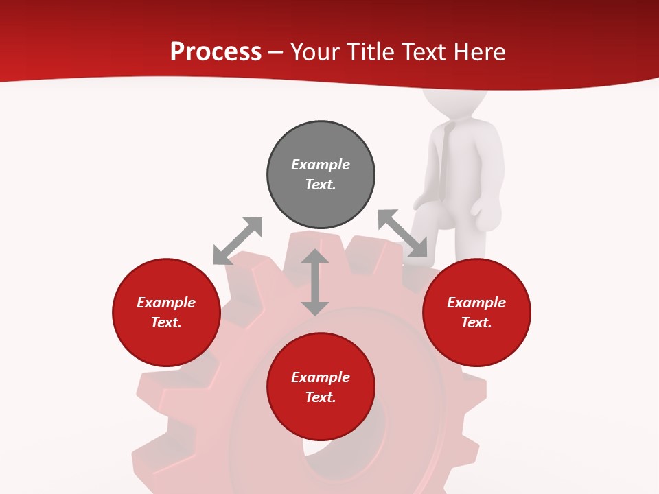 Spin Red Work PowerPoint Template