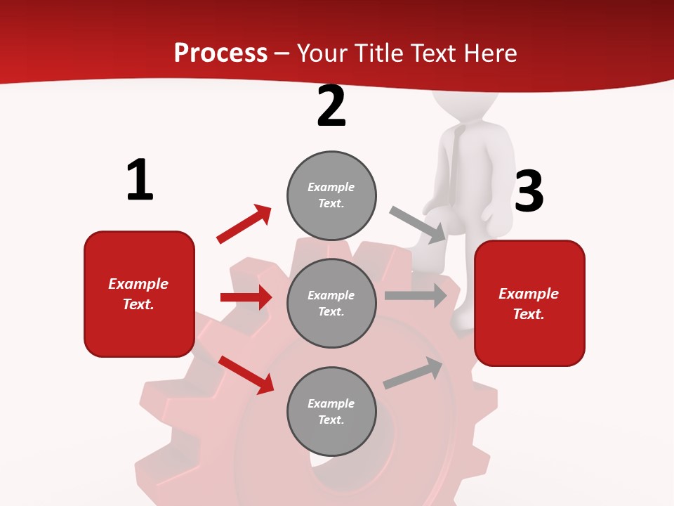 Spin Red Work PowerPoint Template