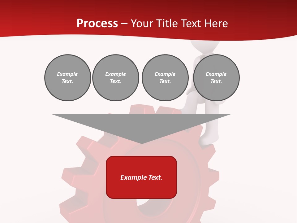 Spin Red Work PowerPoint Template