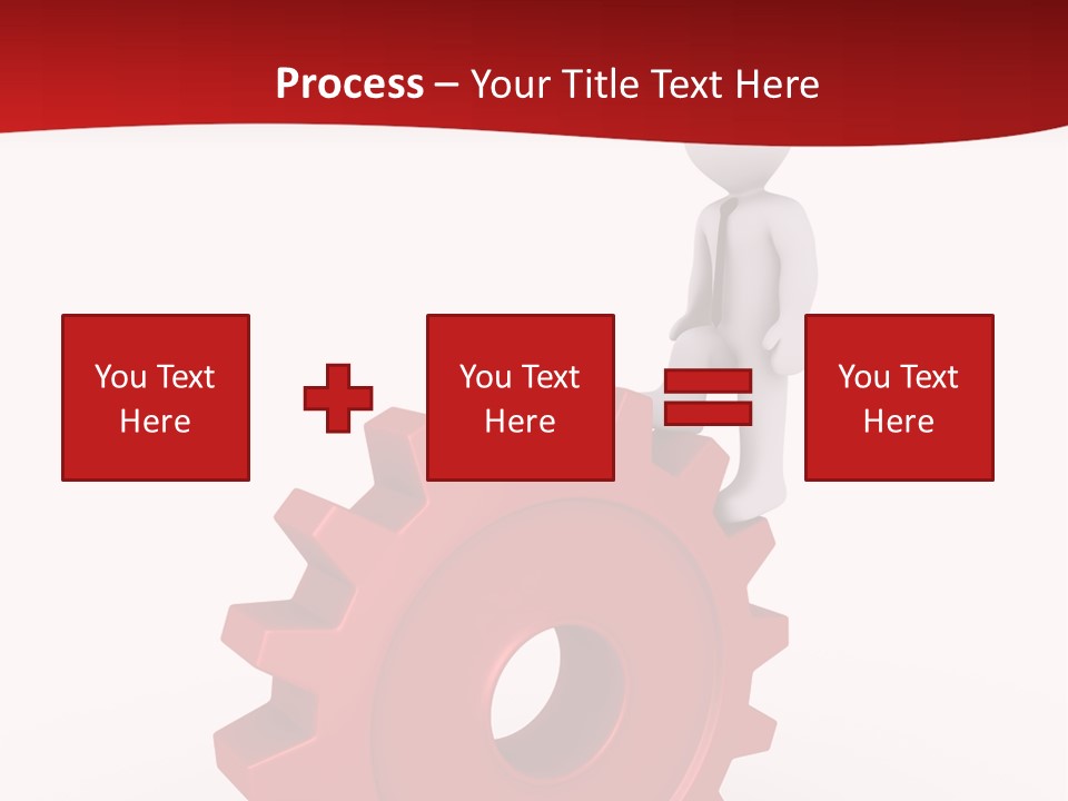 Spin Red Work PowerPoint Template