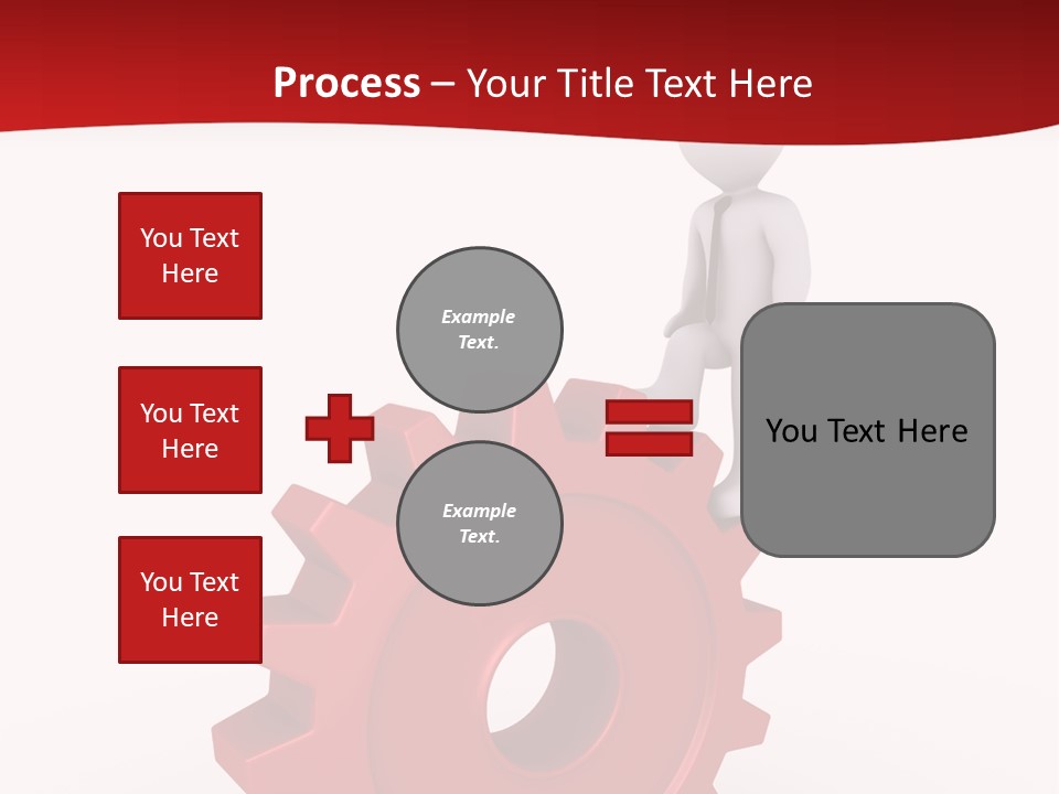 Spin Red Work PowerPoint Template
