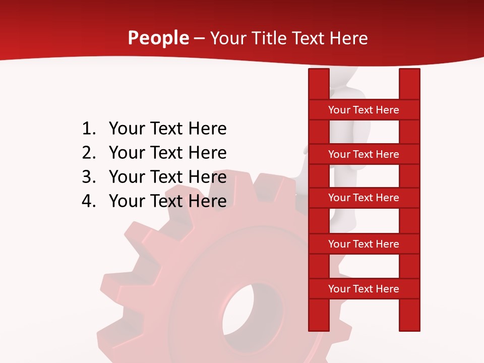 Spin Red Work PowerPoint Template
