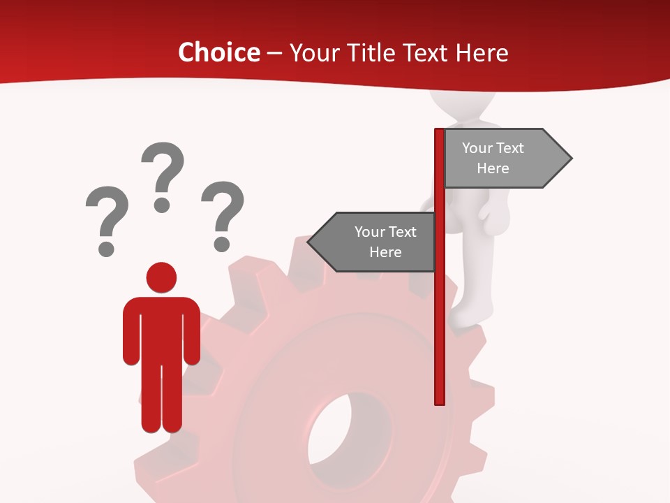 Spin Red Work PowerPoint Template