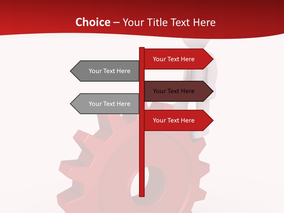 Spin Red Work PowerPoint Template