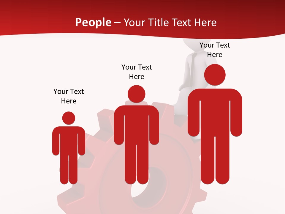 Spin Red Work PowerPoint Template