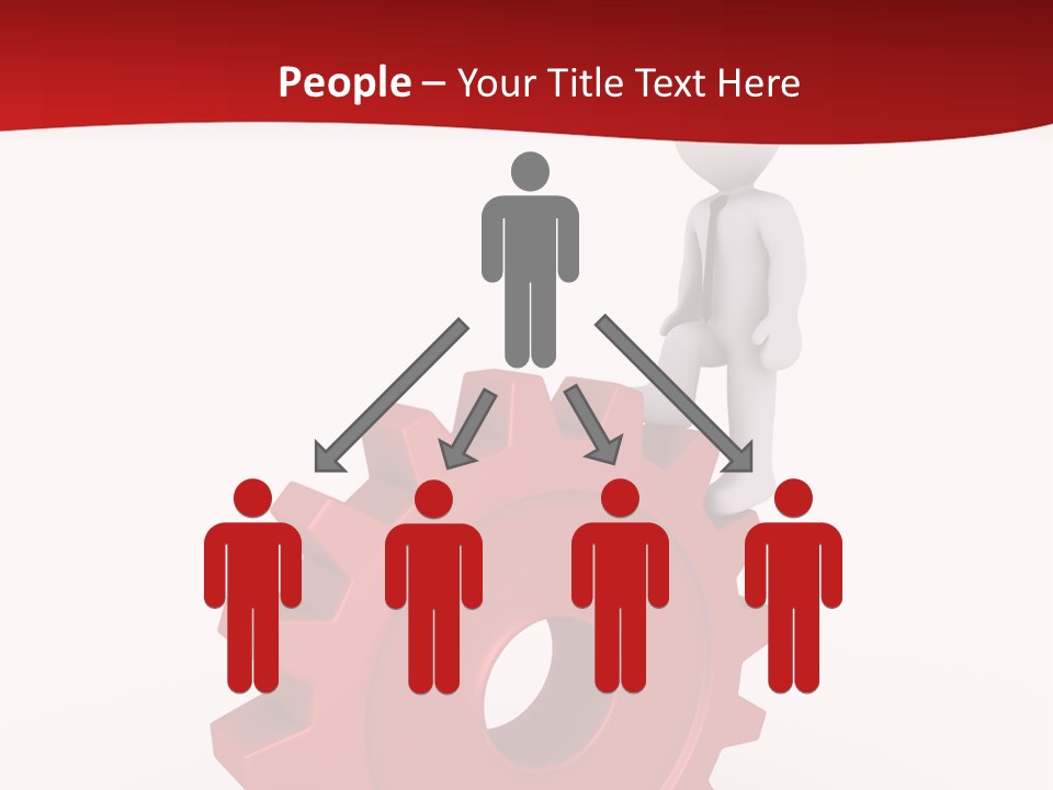 Spin Red Work PowerPoint Template