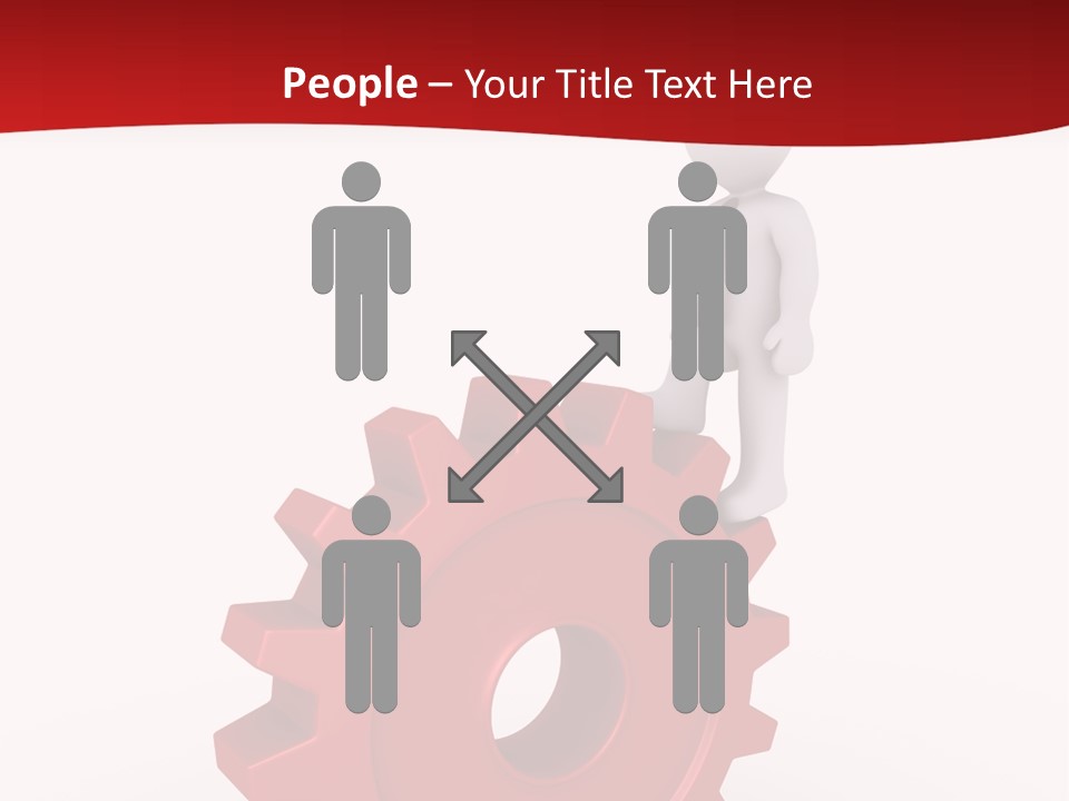 Spin Red Work PowerPoint Template