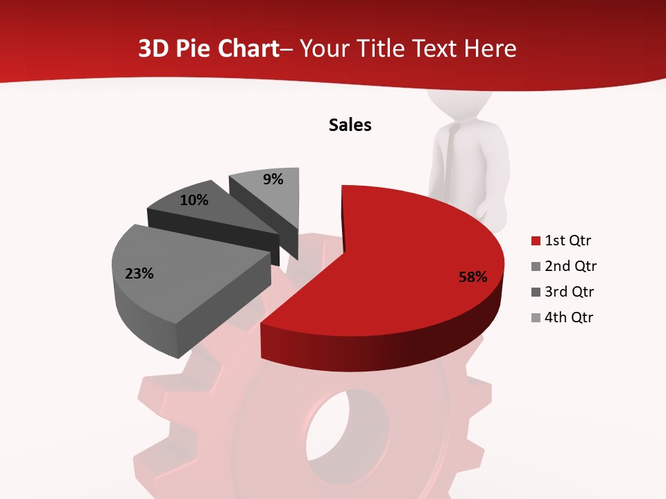 Spin Red Work PowerPoint Template