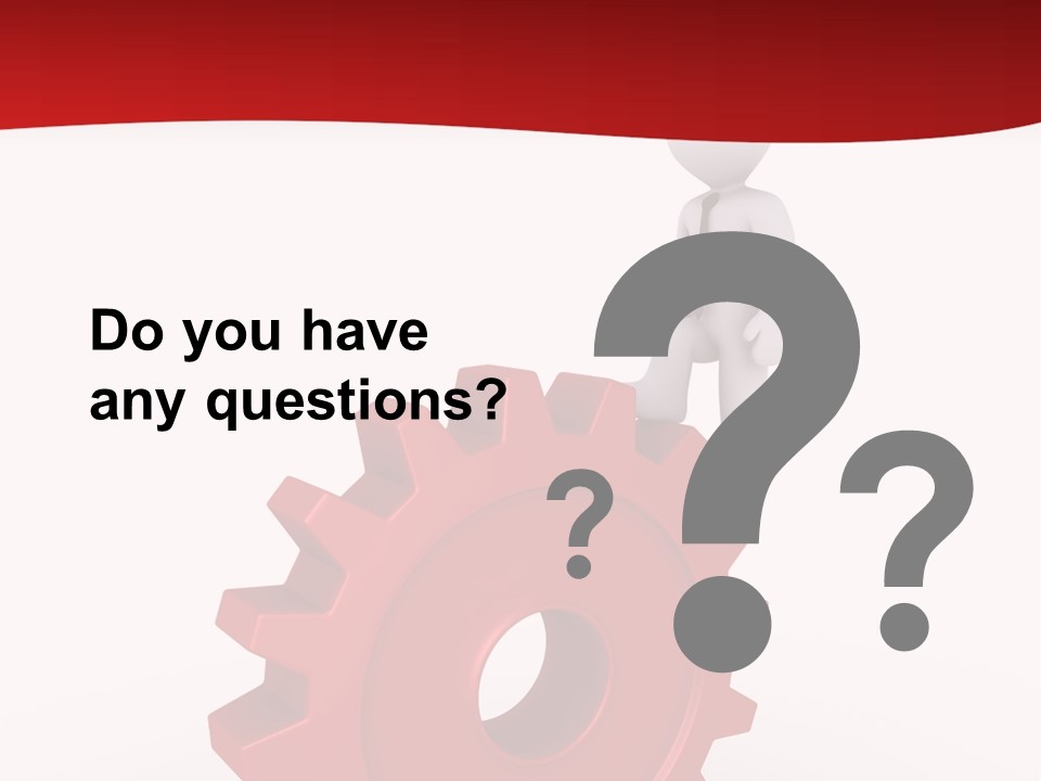 Spin Red Work PowerPoint Template