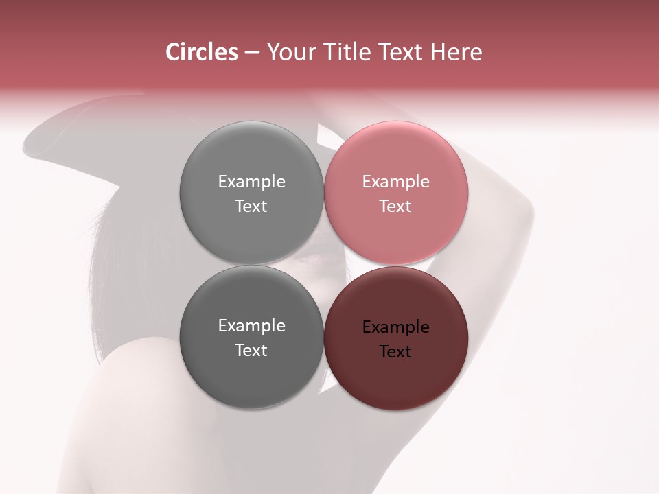 Cheering Isolated Beauty PowerPoint Template