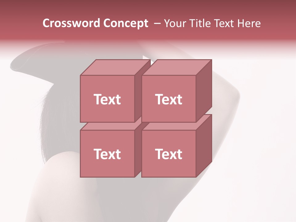 Cheering Isolated Beauty PowerPoint Template