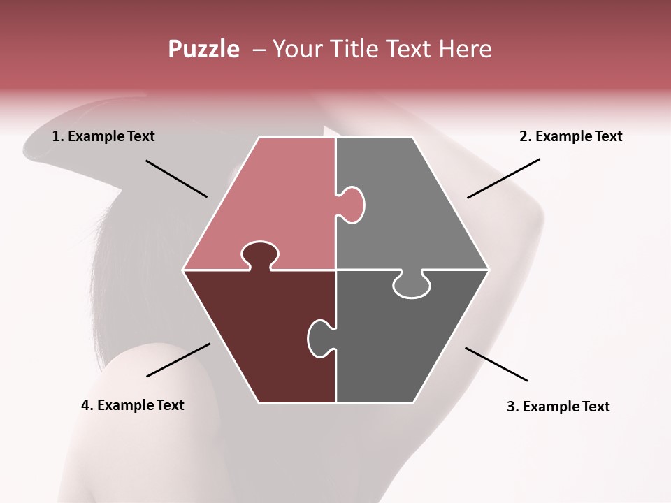 Cheering Isolated Beauty PowerPoint Template