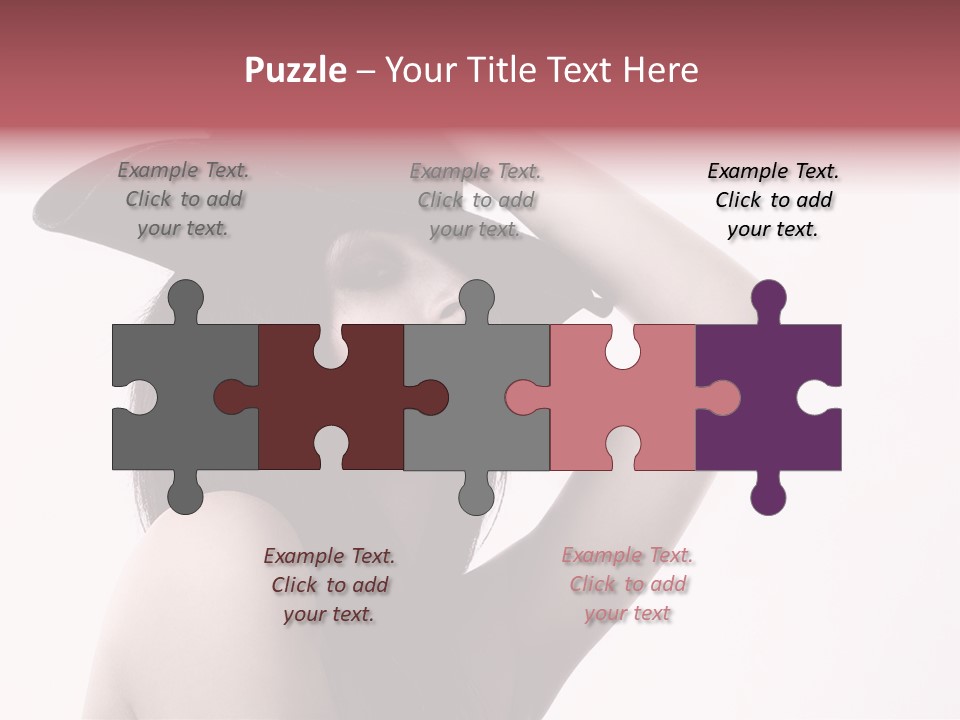 Cheering Isolated Beauty PowerPoint Template