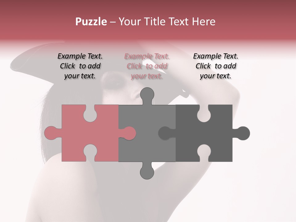 Cheering Isolated Beauty PowerPoint Template