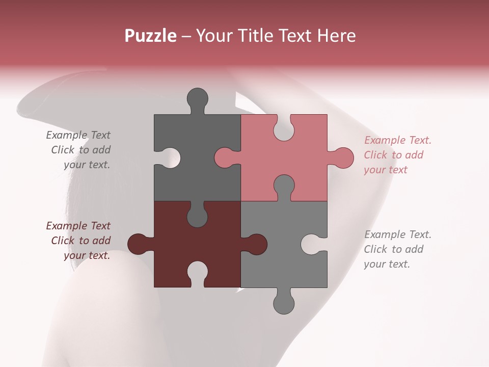 Cheering Isolated Beauty PowerPoint Template