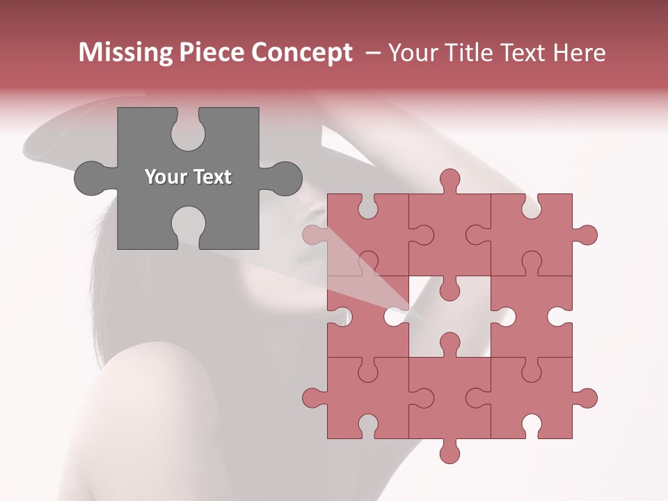 Cheering Isolated Beauty PowerPoint Template