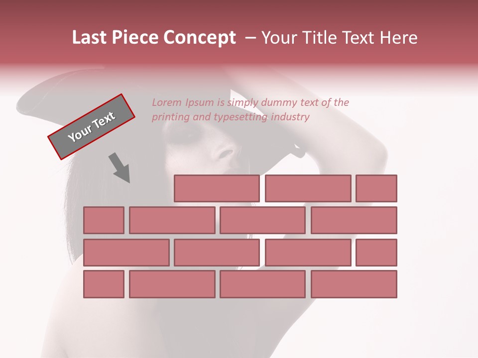 Cheering Isolated Beauty PowerPoint Template