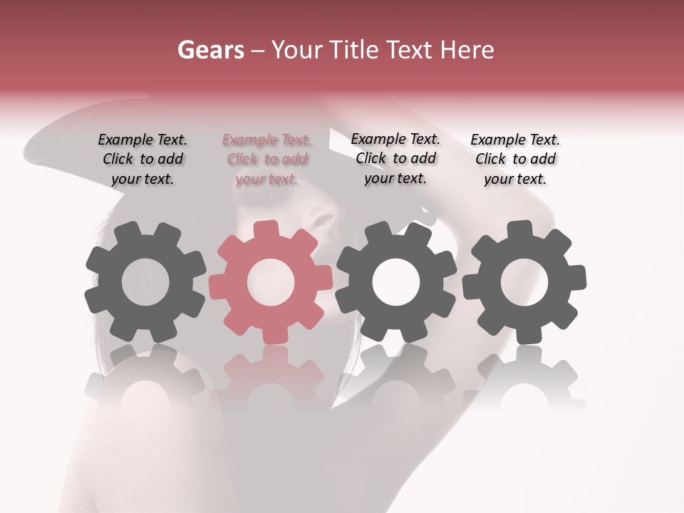 Cheering Isolated Beauty PowerPoint Template