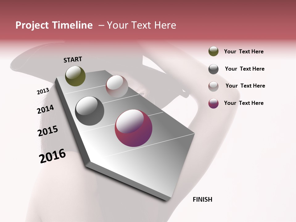 Cheering Isolated Beauty PowerPoint Template