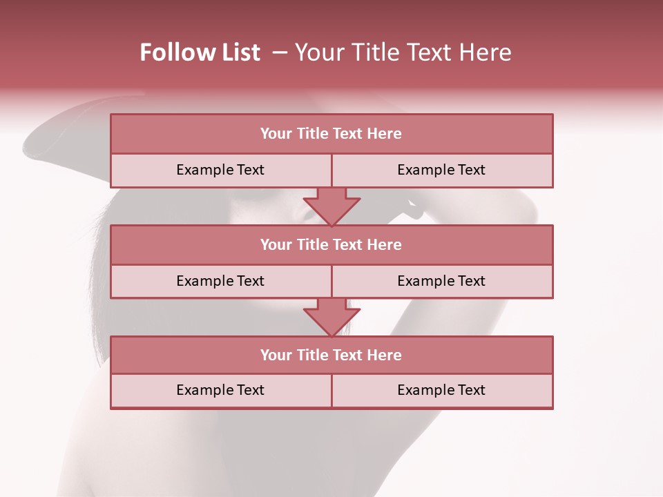 Cheering Isolated Beauty PowerPoint Template