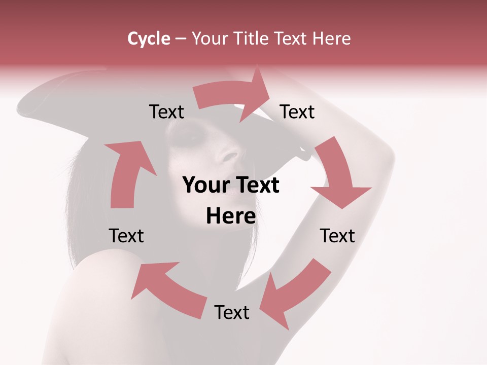 Cheering Isolated Beauty PowerPoint Template