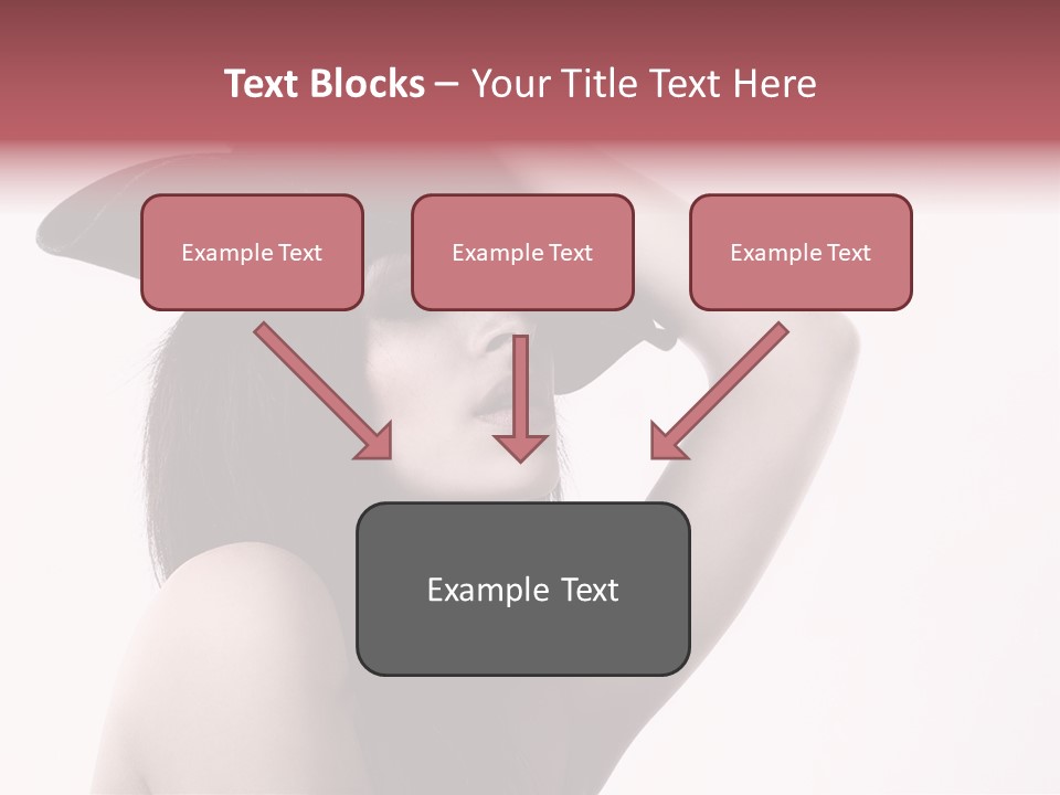 Cheering Isolated Beauty PowerPoint Template