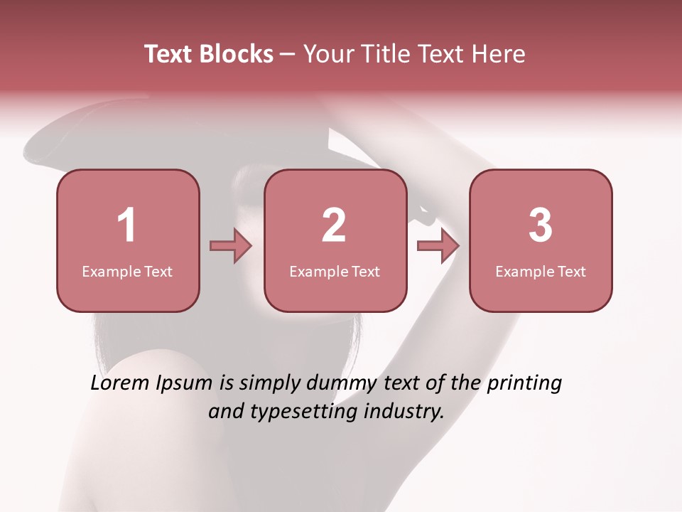 Cheering Isolated Beauty PowerPoint Template