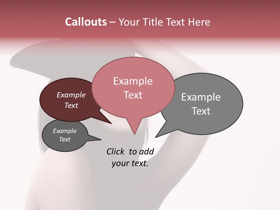 Cheering Isolated Beauty PowerPoint Template