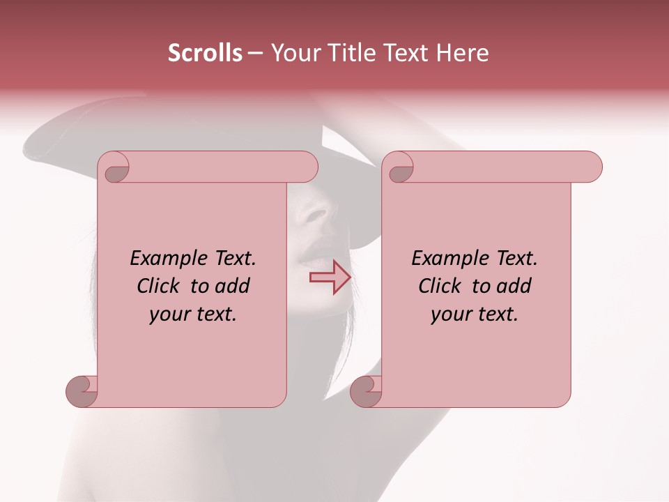 Cheering Isolated Beauty PowerPoint Template
