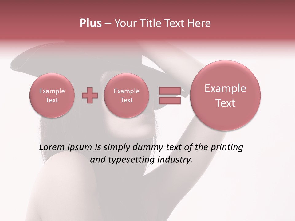 Cheering Isolated Beauty PowerPoint Template