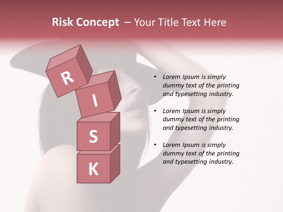 Cheering Isolated Beauty PowerPoint Template