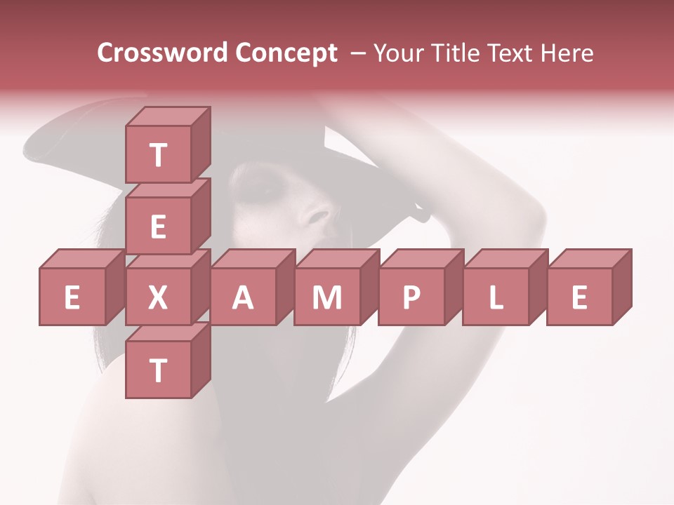 Cheering Isolated Beauty PowerPoint Template