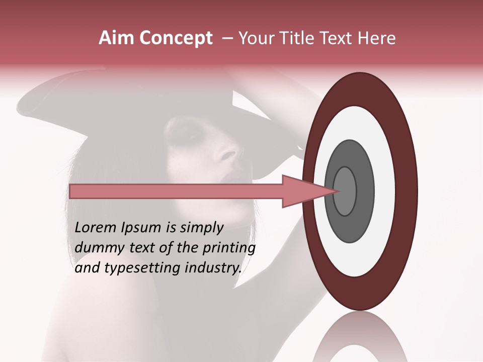 Cheering Isolated Beauty PowerPoint Template